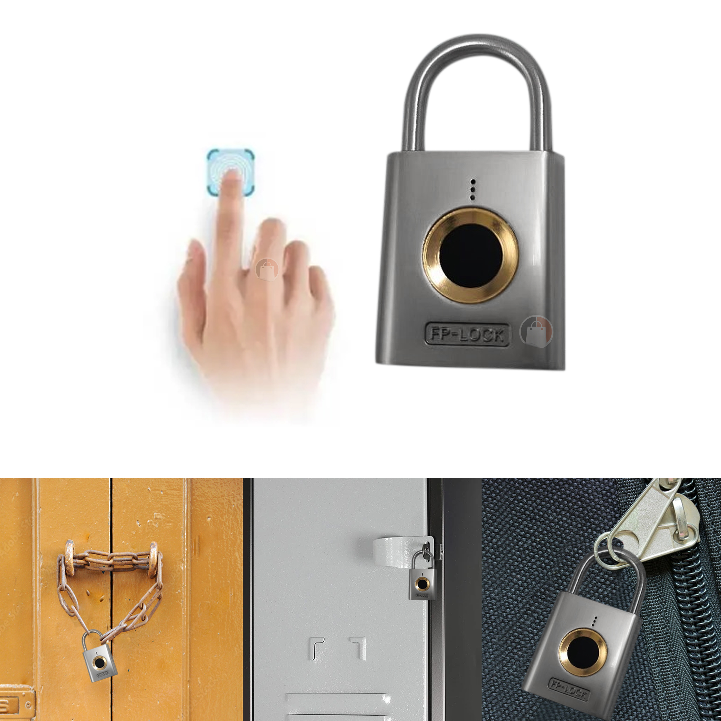 Miniatura 4 de Candado De Huella Dactilar Seguridad